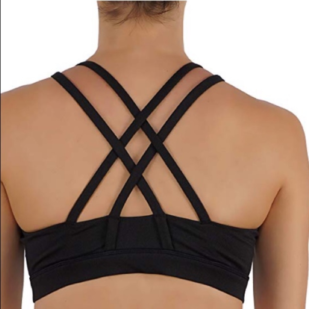 Double Cross Back Sports Bra